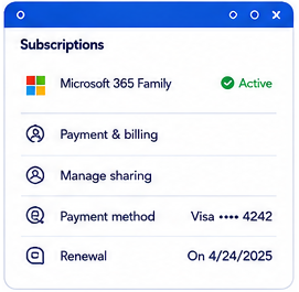 Microsoft Subcription poto